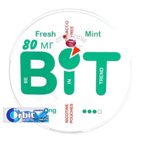 Снюс Bit Fresh Mint 80 мг Снюс Bit Fresh Mint 80 мг